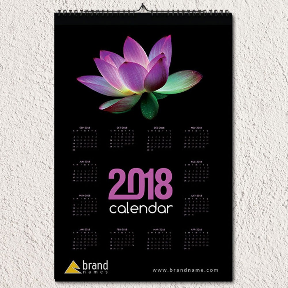 Spa & Beauty Corporate Wall Calendar Design