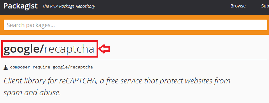 Magento 2 Include PHP Library Google Recaptcha Packagist