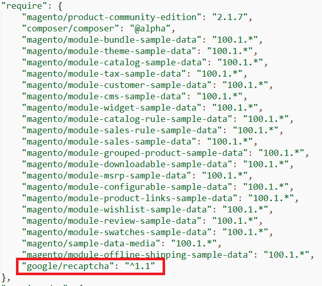 Magento 2 Include PHP Library Google Recaptcha Composer File