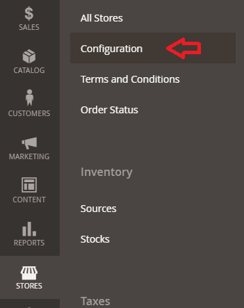Navigate to Store Configuration after Install Module